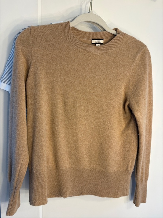 J. Crew Sweaters - J. Crew Women's Camel Crewneck Cashmere Sweater